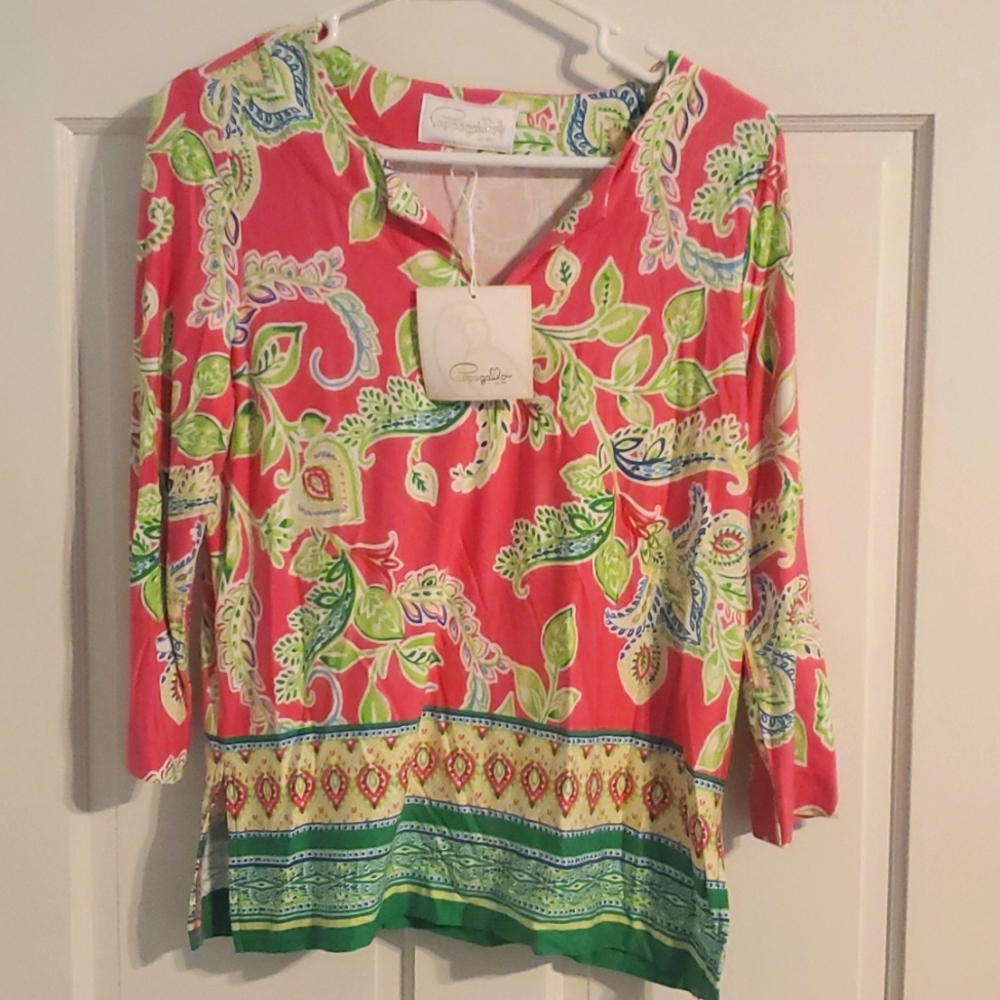 Pappagallo 3/4 length blouse